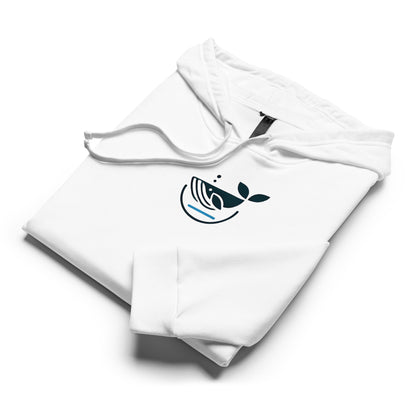 Whale Whisper adidas fleece hoodie