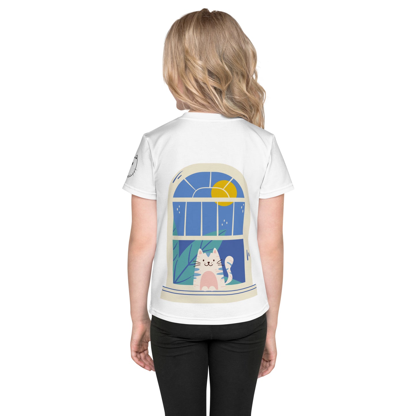 Cat & House Kids crew neck t-shirt