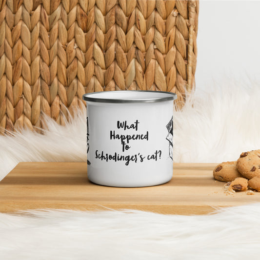 What Happened to Schrodinger's Cat? Enamel Mug