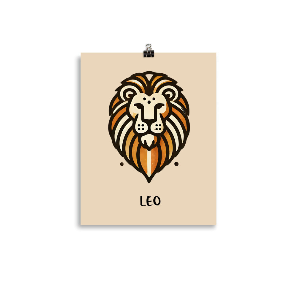 Leo Sign Poster