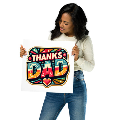 Thanks Dad Poster! Poster