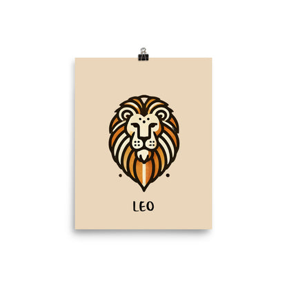 Leo Sign Poster