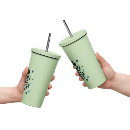 Empathia Insulated tumbler with a straw