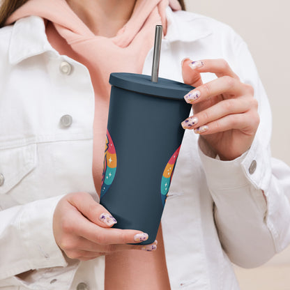 Artifex Insulated tumbler with a straw