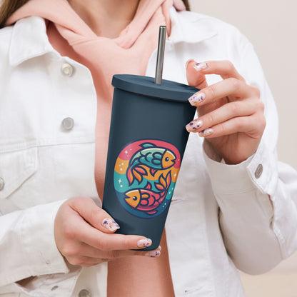 Artifex Insulated tumbler with a straw
