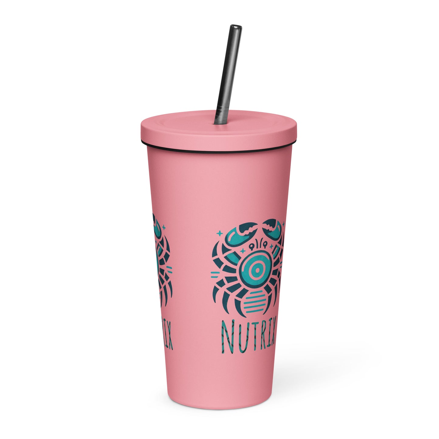 Nutrix Insulated tumbler with a straw