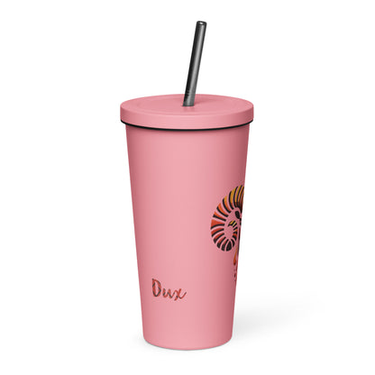 Dux Insulated tumbler with a straw
