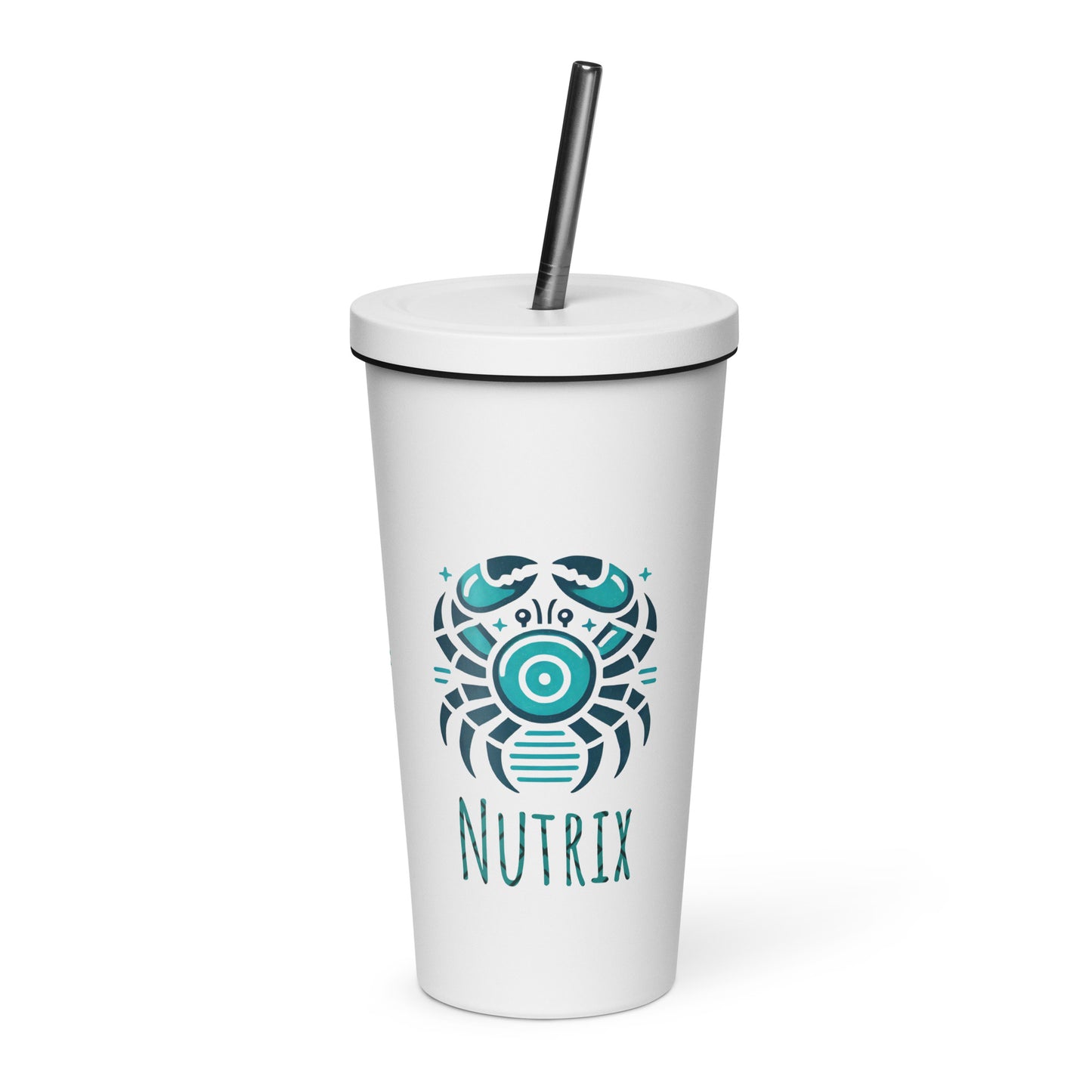 Nutrix Insulated tumbler with a straw