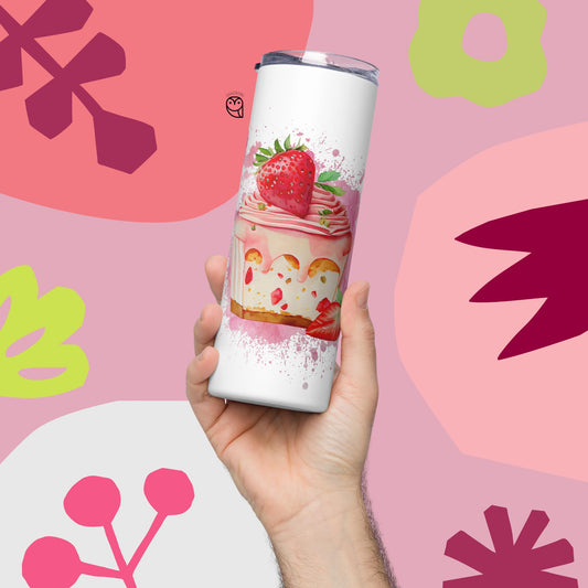 Strawberry Cheesecake Stainless steel tumbler