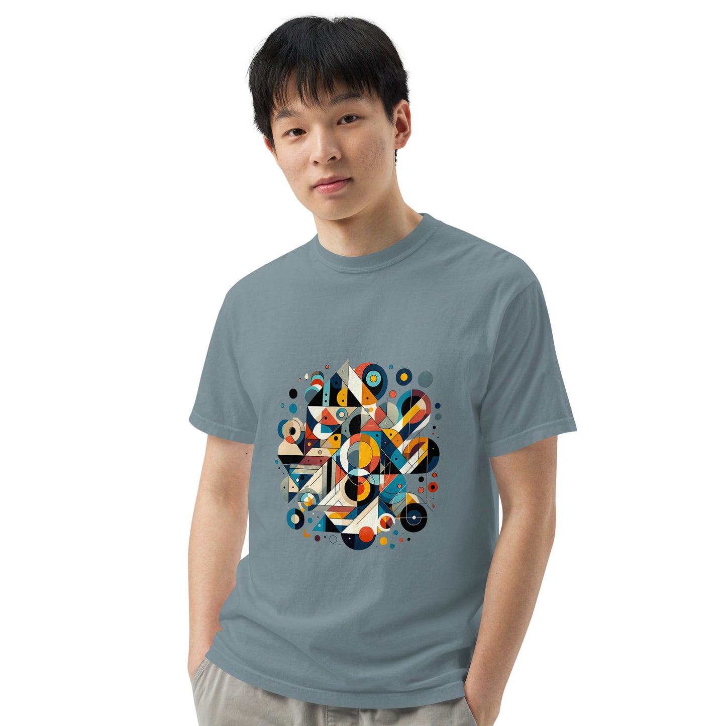 Geometric Harmony Unisex garment-dyed heavyweight t-shirt