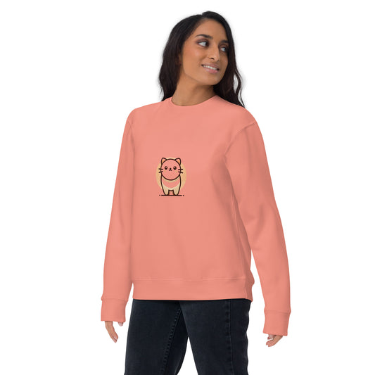 Sunset Kitty Unisex Premium Sweatshirt