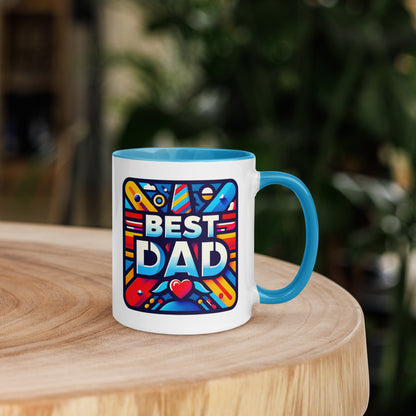 Best Dad! Mug with Color Inside