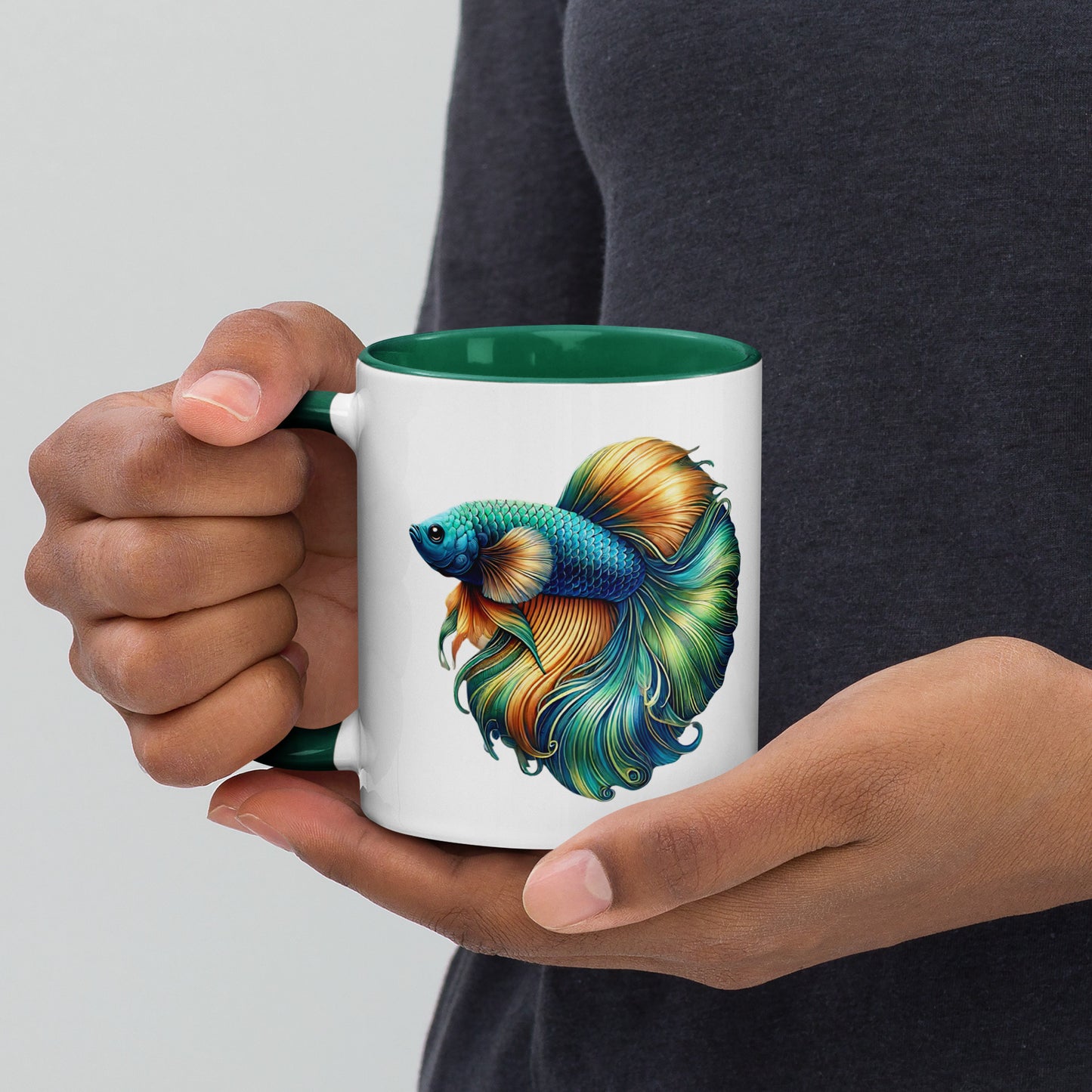 Aurora Finn Mug with Color Inside