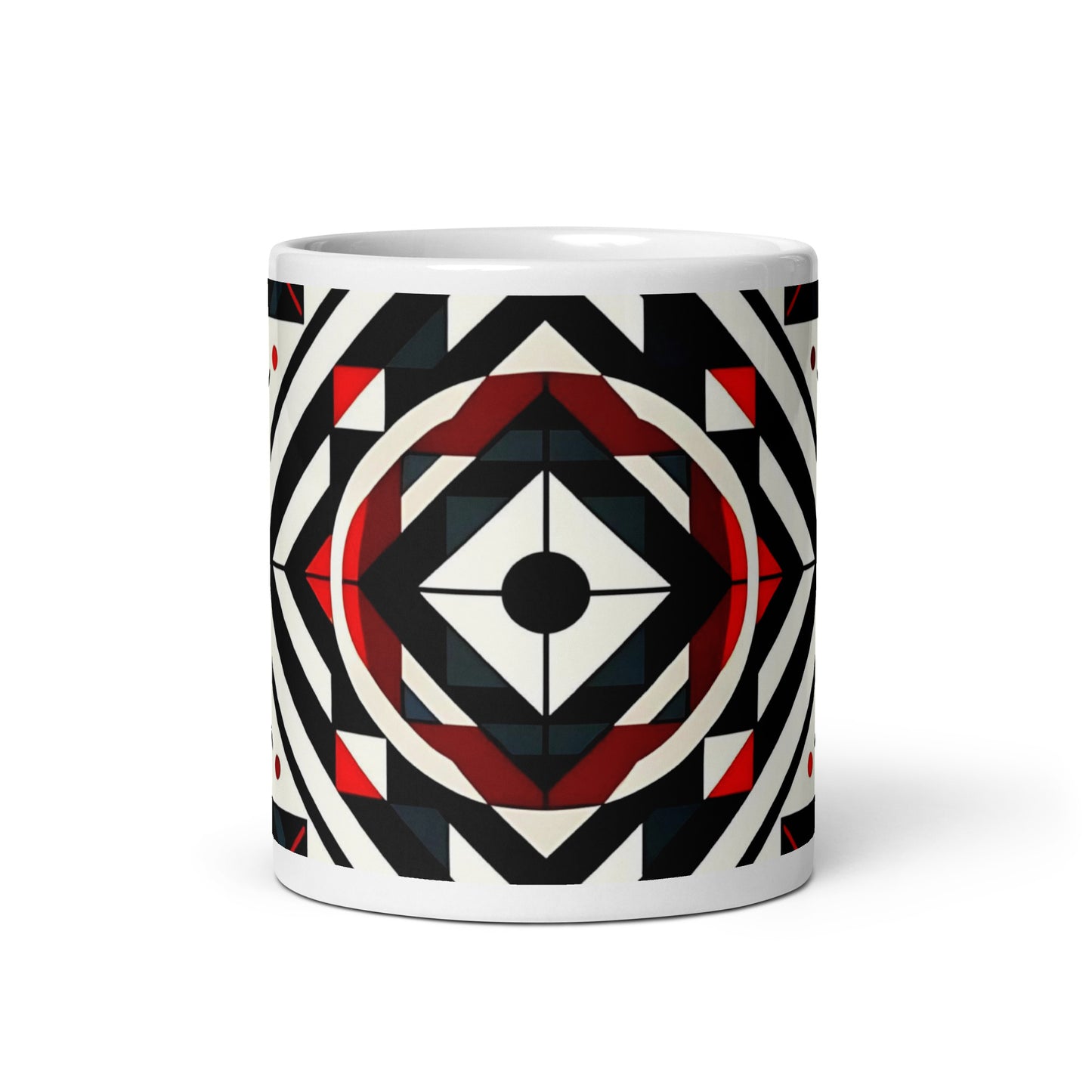 Crimson Noir White glossy mug
