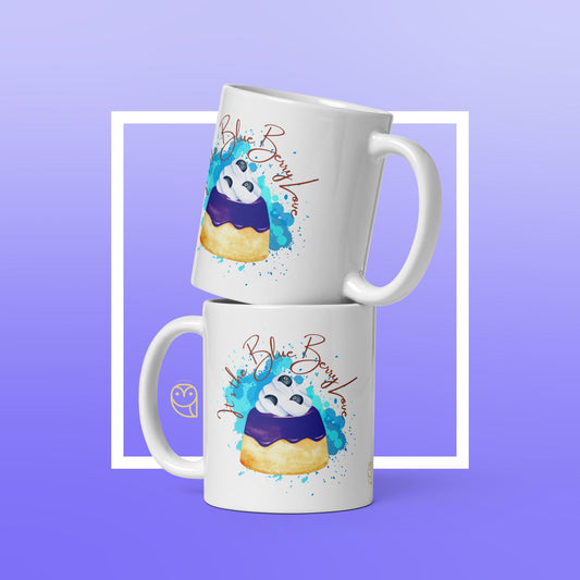 Blueberry cake mug