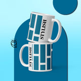 STYLISH! White glossy mug