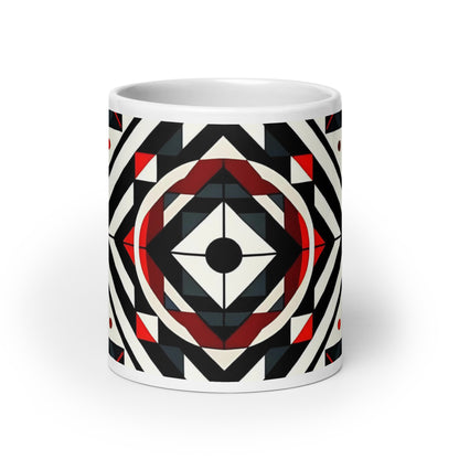 Crimson Noir White glossy mug