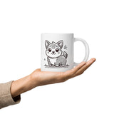 Corgi Cuteness White glossy mug